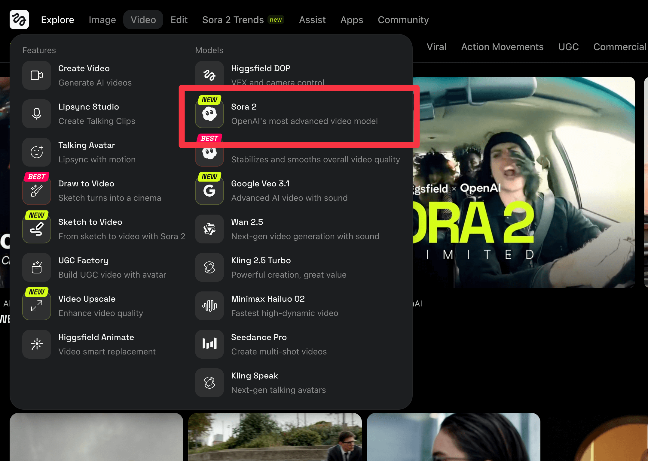 Higgsfield AIアカウント作成画面