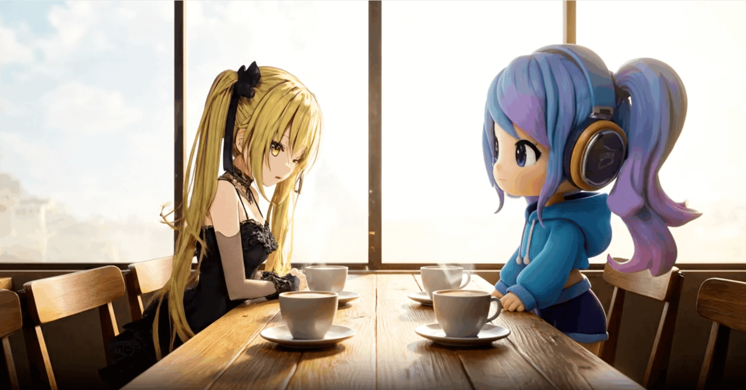 実写とアニメの融合した動画例