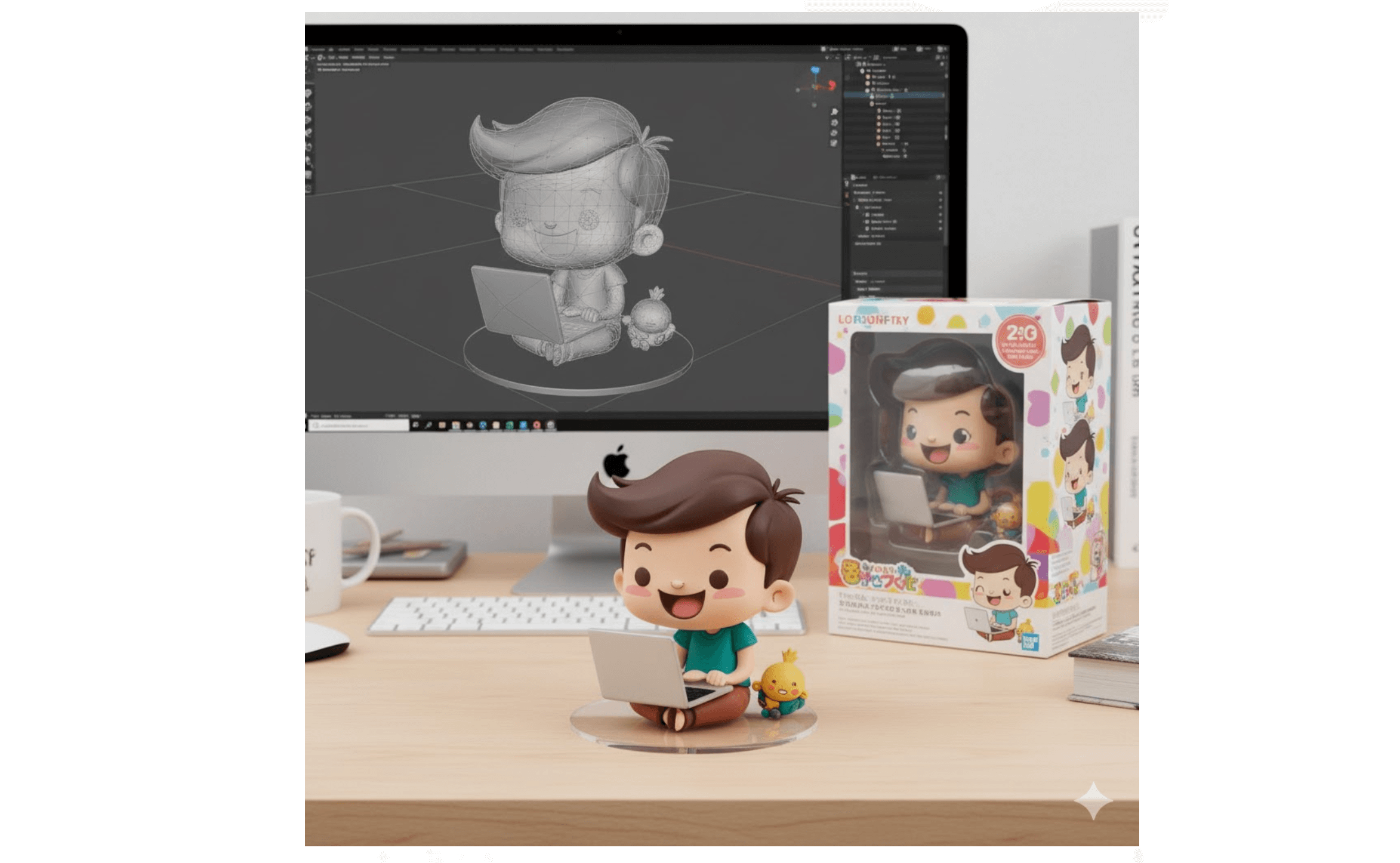 Nano Bananaで生成されたフィギュア画像の例
