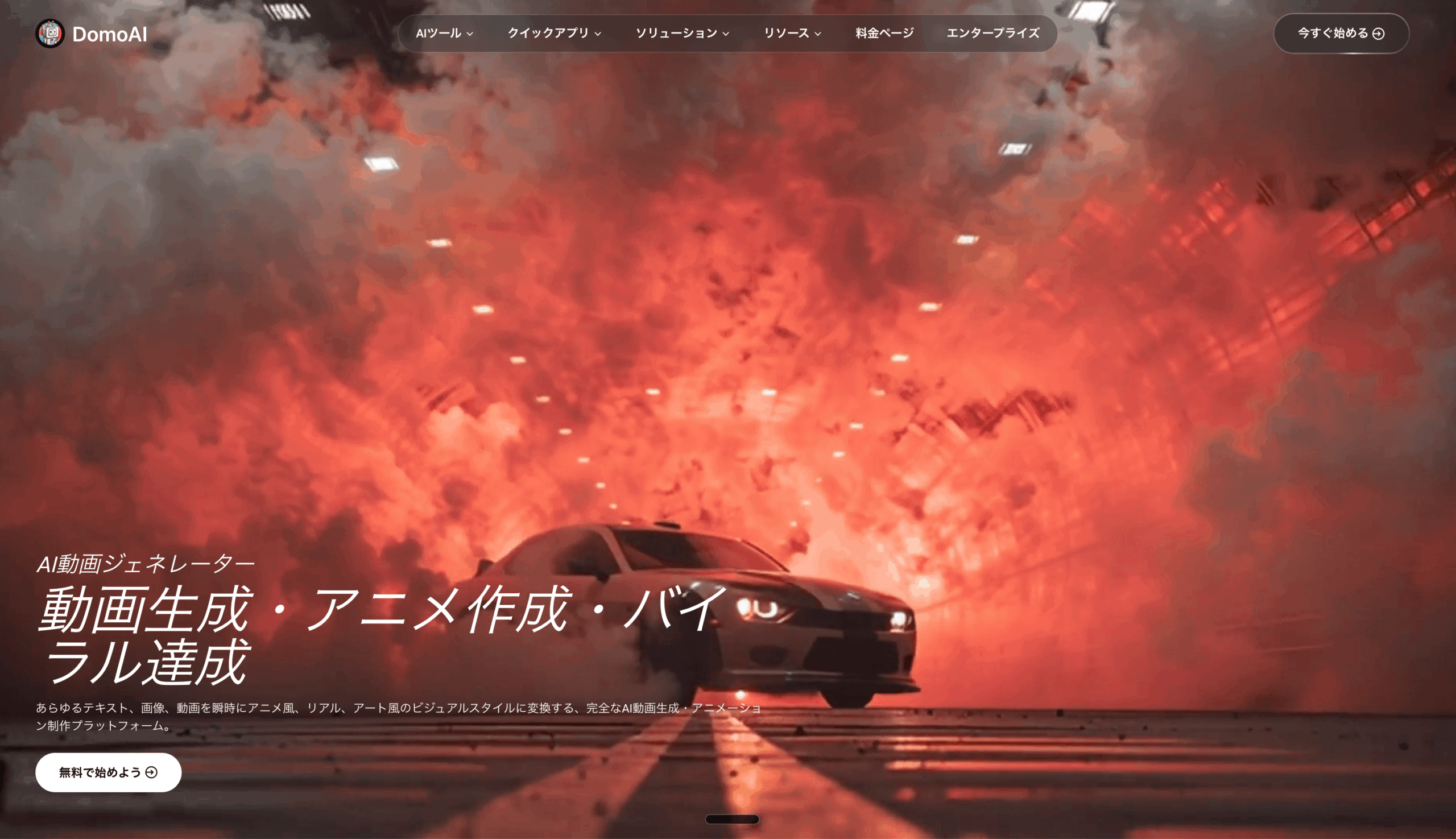 Domo AIのダッシュボード画面