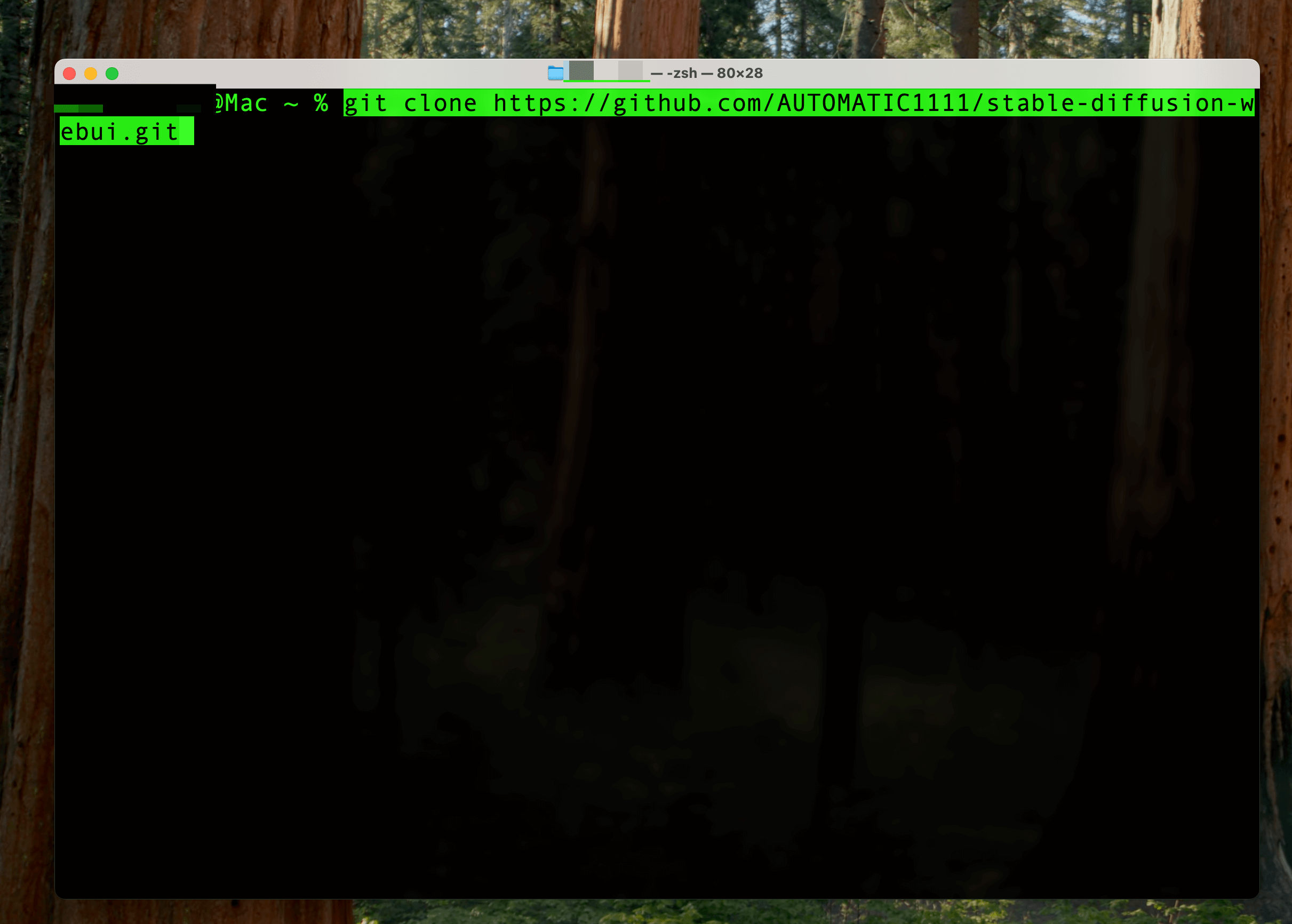 Stable Diffusion WebUIダウンロード