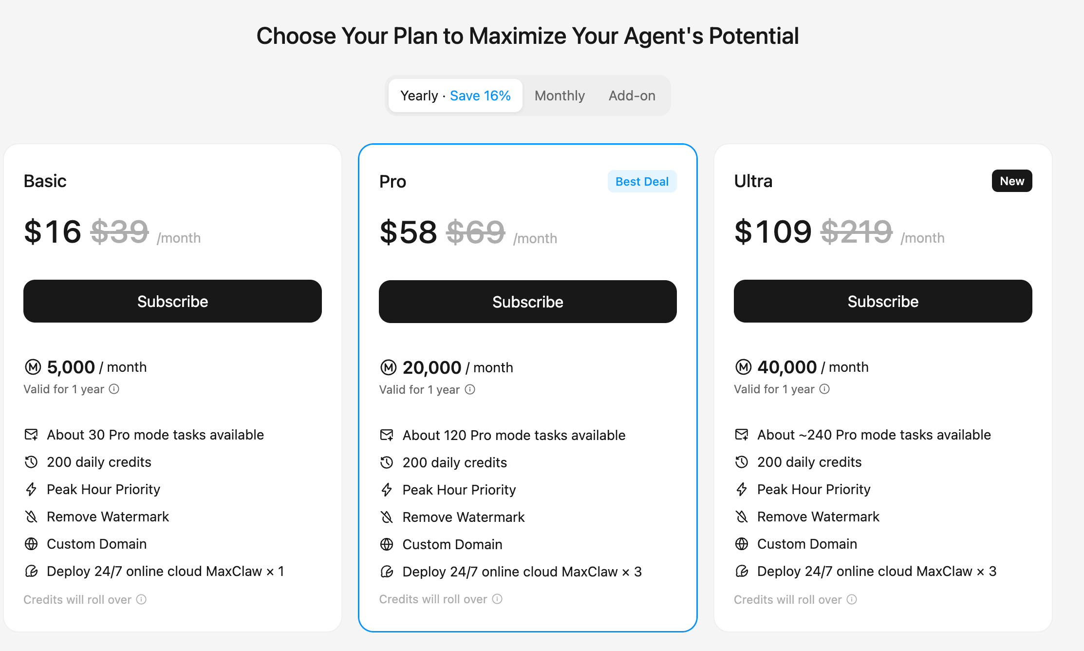 MiniMax Agent 料金プラン