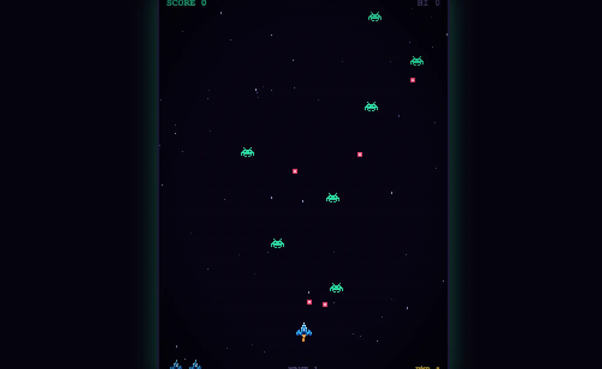 ブラウザ版Claudeで生成した2Dシューティングゲームの画面