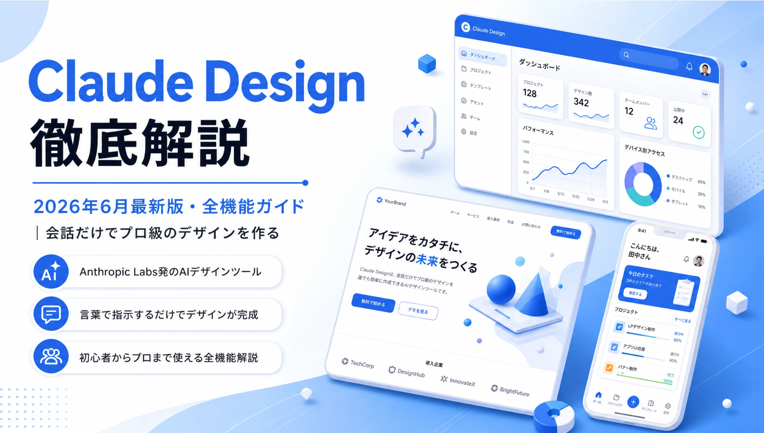 Claude Designで作成したスライドデザインの作例画面