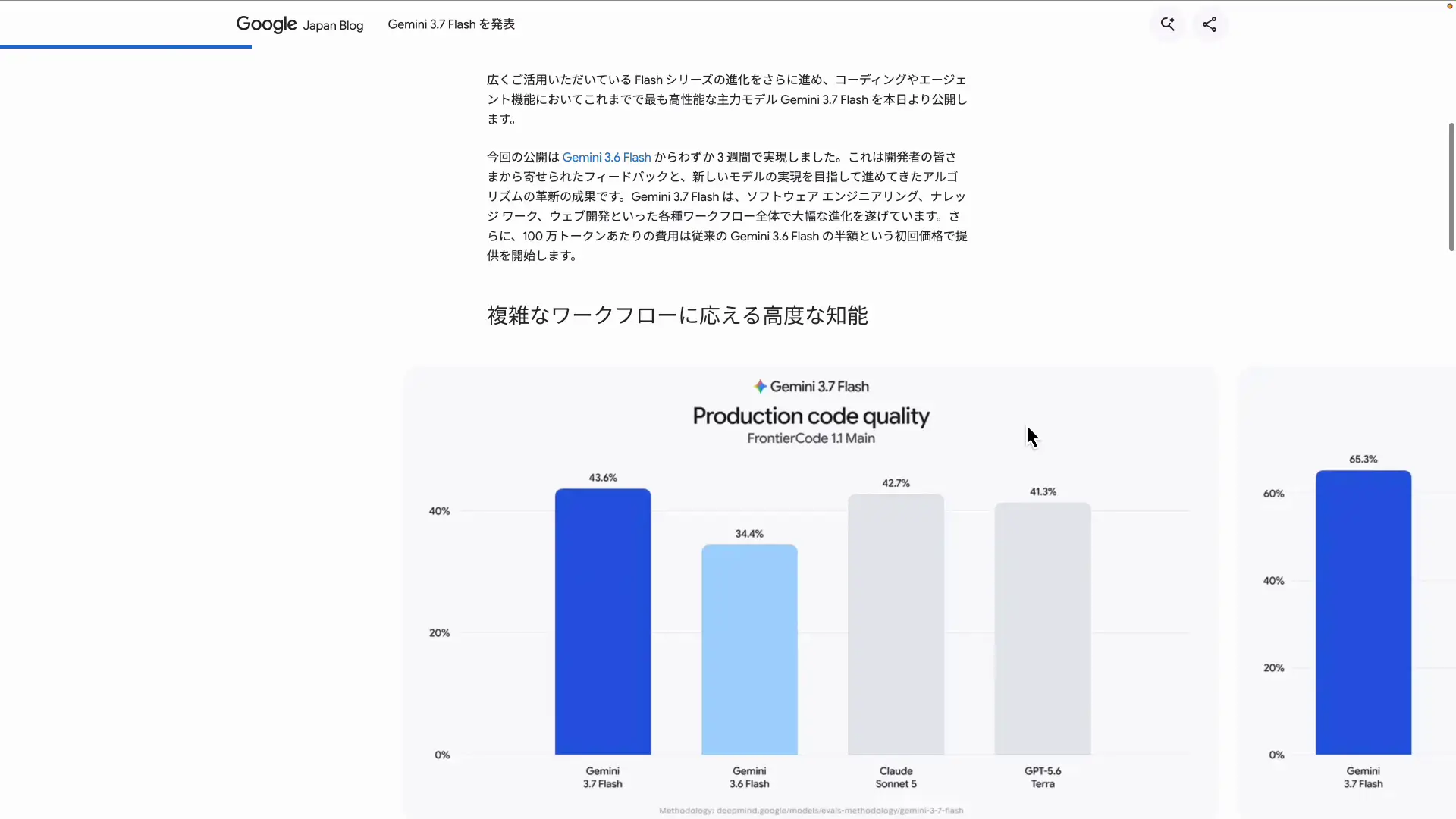 Gemini 3.7 Flashの公式発表ページ