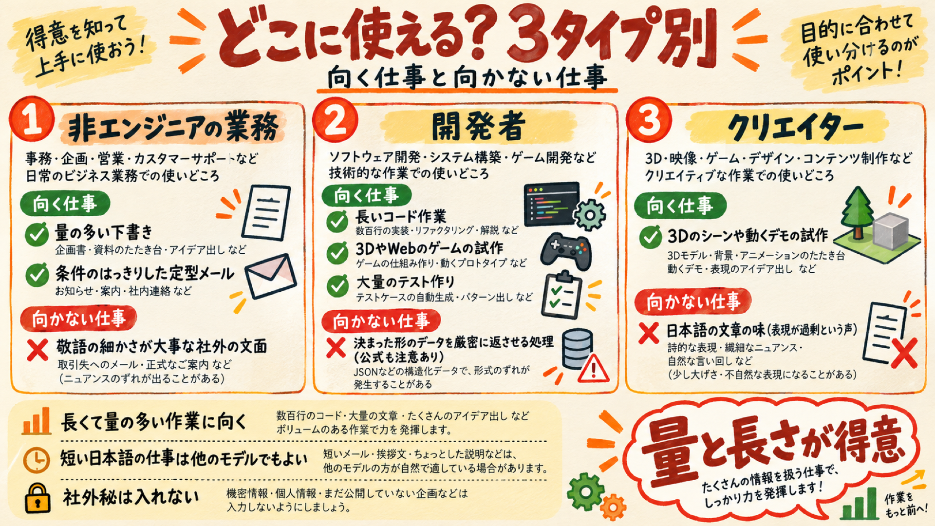 DeepSeek V4.1 Flash 1017が向く仕事と向かない仕事をタイプ別にまとめた図